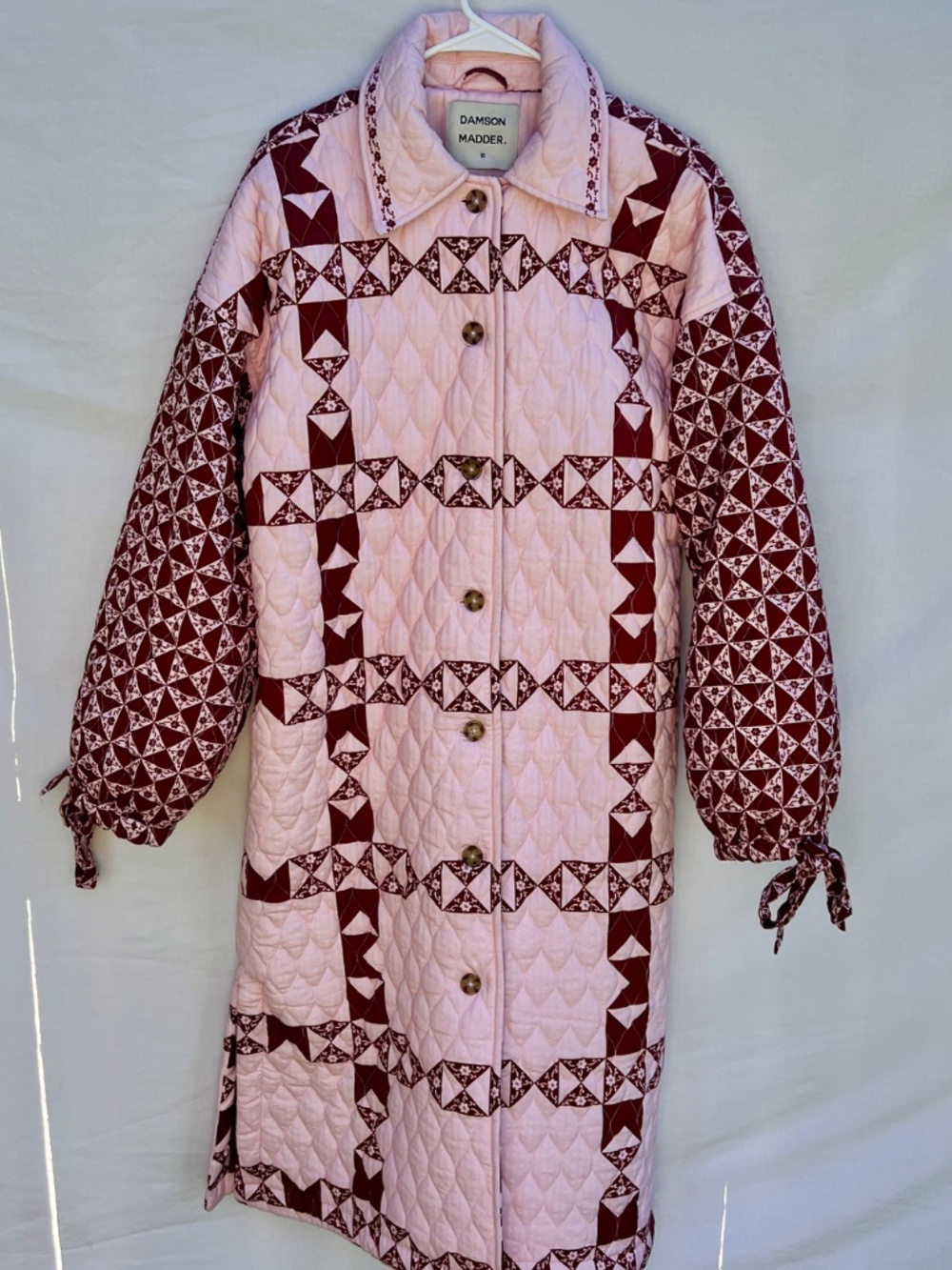 Damson madder quilted dahlia coat - Picture 7 of 11